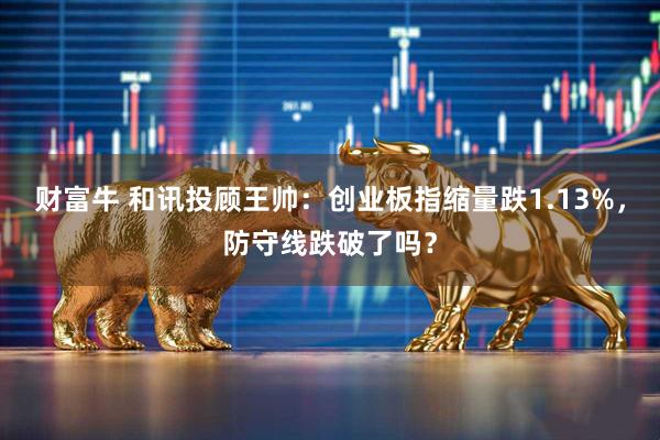 财富牛 和讯投顾王帅：创业板指缩量跌1.13%，防守线跌破了吗？