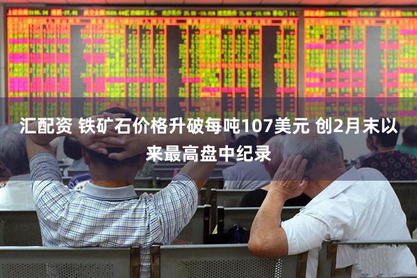 汇配资 铁矿石价格升破每吨107美元 创2月末以来最高盘中纪录